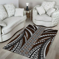 Brown Tongan Polynesian Tribal Area Rug - Polynesian Pride