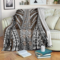 Brown Tongan Polynesian Tribal Blanket - Polynesian Pride