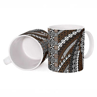 Brown Tongan Polynesian Tribal Ceramic Mug - Polynesian Pride