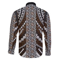 Brown Tongan Polynesian Tribal Family Matching Puletasi and Hawaiian Shirt - Polynesian Pride