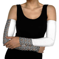 Light Gray Tongan Polynesian Tribal Arm Sleeves - Polynesian Pride