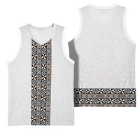 Light Gray Tongan Polynesian Tribal Basketball Jersey - Polynesian Pride