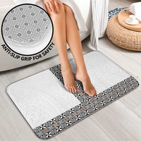 Light Gray Tongan Polynesian Tribal Bathroom Set - Polynesian Pride