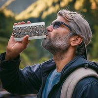 Light Gray Tongan Polynesian Tribal 4 in 1 Can Cooler Tumbler - Polynesian Pride