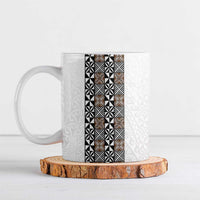 Light Gray Tongan Polynesian Tribal Ceramic Mug - Polynesian Pride