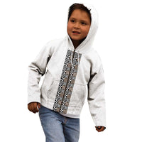 Light Gray Tongan Polynesian Tribal Kid Hoodie - Polynesian Pride