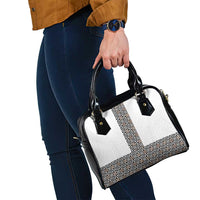 Light Gray Tongan Polynesian Tribal Shoulder Handbag - Polynesian Pride