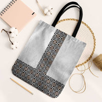 Light Gray Tongan Polynesian Tribal Tote Bag - Polynesian Pride