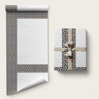 Light Gray Tongan Polynesian Tribal Wrapping Paper - Polynesian Pride
