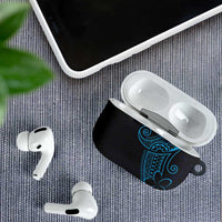 Black Blue Polynesian Tribal AirPods Case - Polynesian Pride