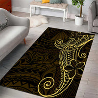 Black Gold Polynesian Tribal Area Rug - Polynesian Pride