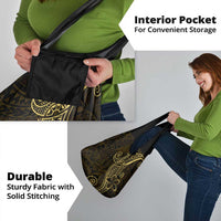 Black Gold Polynesian Tribal Grocery Bag - Polynesian Pride