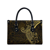 Black Gold Polynesian Tribal Leather Bag - Polynesian Pride