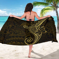Black Gold Polynesian Tribal Sarong - Polynesian Pride
