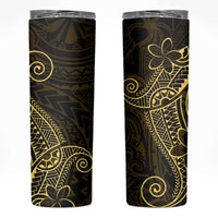 Black Gold Polynesian Tribal Skinny Tumbler - Polynesian Pride