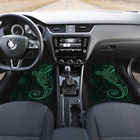 Black Green Polynesian Tribal Car Mats - Polynesian Pride