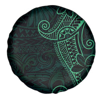 Black Green Polynesian Tribal Spare Tire Cover - Polynesian Pride
