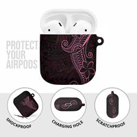 Black Pink Polynesian Tribal AirPods Case - Polynesian Pride