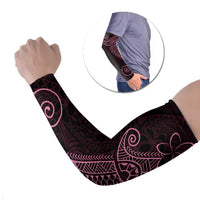 Black Pink Polynesian Tribal Arm Sleeves - Polynesian Pride
