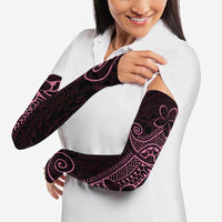 Black Pink Polynesian Tribal Arm Sleeves - Polynesian Pride