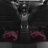 Black Pink Polynesian Tribal Car Mats - Polynesian Pride