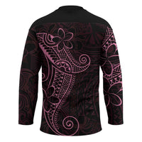 Black Pink Polynesian Tribal Hockey Jersey - Polynesian Pride