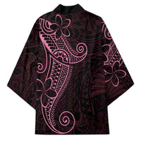 Black Pink Polynesian Tribal Kimono - Polynesian Pride