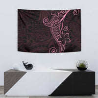 Black Pink Polynesian Tribal Tapestry - Polynesian Pride