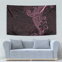 Black Pink Polynesian Tribal Tapestry - Polynesian Pride
