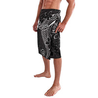 Black White Polynesian Tribal Lavalava - Polynesian Pride