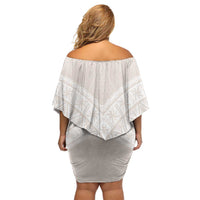 Lotu Tamaiti Tongan Polynesian Art Pattern Family Matching Off Shoulder Short Dress and Hawaiian Shirt Traditional Tribal Motifs LT9 - Polynesian Pride