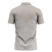 Lotu Tamaiti Tongan Polynesian Art Pattern Zipper Polo Shirt Traditional Tribal Motifs - Polynesian Pride