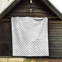 Lotu Tamaiti White Tongan Ngatu Quilt Polynesian Tribal Fonulei Pattern - Polynesian Pride