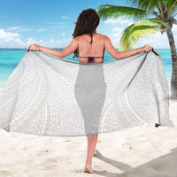 Lotu Tamaiti White Tongan Ngatu Sarong Polynesian Tribal Fonulei Pattern - Polynesian Pride