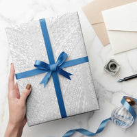 Lotu Tamaiti White Tongan Ngatu Wrapping Paper Polynesian Tribal Fonulei Pattern - Polynesian Pride