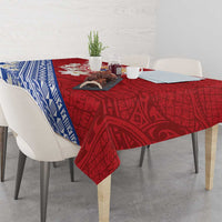 French Polynesia Tablecloth Tahitian Tiare Flowers Tribal
