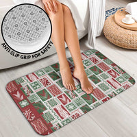 Mele Kalikimaka Hawaiian Quilt and Lei Patchwork Bathroom Set - Polynesian Pride