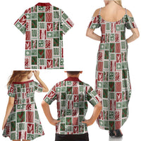 Mele Kalikimaka Hawaiian Quilt and Lei Patchwork Family Matching Summer Maxi Dress and Hawaiian Shirt - Polynesian Pride