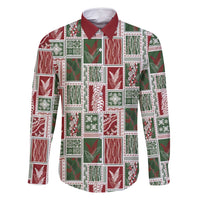 Mele Kalikimaka Hawaiian Quilt and Lei Patchwork Family Matching Summer Maxi Dress and Hawaiian Shirt - Polynesian Pride