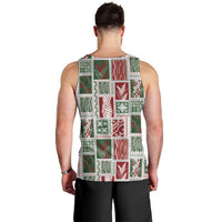 Mele Kalikimaka Hawaiian Quilt and Lei Patchwork Men Tank Top - Polynesian Pride