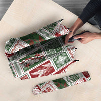 Mele Kalikimaka Hawaiian Quilt and Lei Patchwork Umbrella - Polynesian Pride