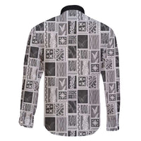 Vintage Aloha Block Quilt Family Matching Summer Maxi Dress and Hawaiian Shirt Black Inspired Lei Motifs LT9 - Polynesian Pride