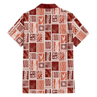 Vintage Aloha Block Quilt Family Matching Summer Maxi Dress and Hawaiian Shirt Red Inspired Lei Motifs LT9 - Polynesian Pride
