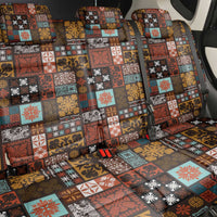 Vintage Hawaiian Quilting Patterns Back Car Seat Cover Brown Style Tribal Fabric Patchwork - Polynesian Pride