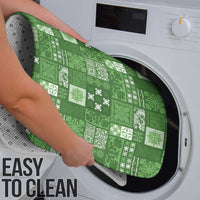 Vintage Hawaiian Quilting Patterns Bathroom Set Green Style Tribal Fabric Patchwork - Polynesian Pride