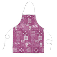 Vintage Hawaiian Quilting Patterns Apron Pink Style Tribal Fabric Patchwork - Polynesian Pride
