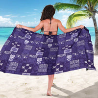 Vintage Hawaiian Quilting Patterns Sarong Purple Style Tribal Fabric Patchwork - Polynesian Pride