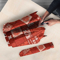 Vintage Hawaiian Quilting Patterns Umbrella Red Style Tribal Fabric Patchwork - Polynesian Pride