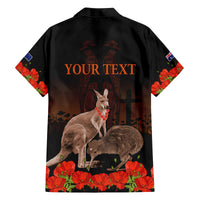 Kangaroo and Kiwi Bird ANZAC Day Custom Family Matching Summer Maxi Dress and Hawaiian Shirt Soldier Style LT9 - Polynesian Pride