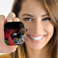 American Samoa Bald Eagle Personalized AirPods Case Samoa Muamua Le Atua - Polynesian Pride